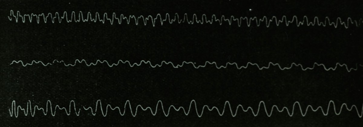 Oscilloscope screen showing a sine wave